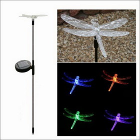 Dragonfly Shape Color Changing Solar LED Garden Light