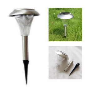 Stainless Steel Solar 1pcs 1.2v/600mA Battery LED Garden Light  Stainless Steel Solar 1pcs 1.2v/600mA Battery LED Garden Light