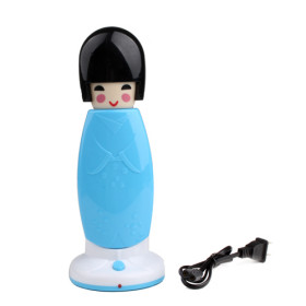 Pretty Girl Super Capacity 900mAh Blue Desk LED Lamp