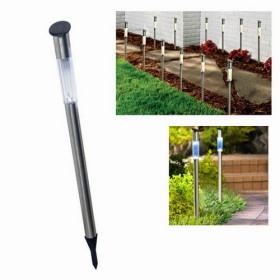 Stainless Steel+Plastic Super Bright White Solar LED Garden Light  Stainless Steel+Plastic Super Bright White Solar LED Garden Light