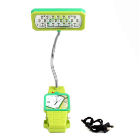 Clip-On Rechargeable Desk Lamp Green Durable LED Lights
