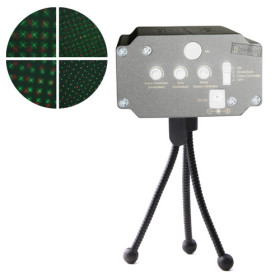 Mini Green + Red Show Special Effects Stage Projector Laser Stars Light