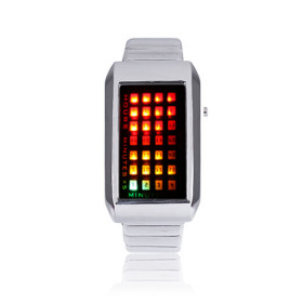 28-LED 3-Color-Light Band Fashion Wrist Men's Watches