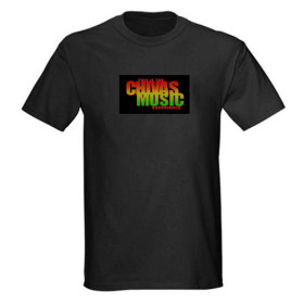 Sound Music Activated Easy Washing Black LED T-shirt