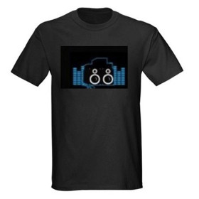Activated Spectrum VU Meter 4*AAA LED T-shirt  Activated Spectrum VU Meter 4*AAA LED T-shirt