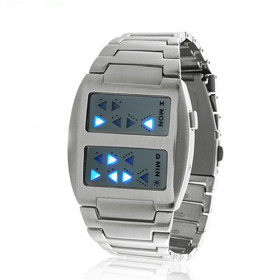 Steel Templar Blue LED Watch