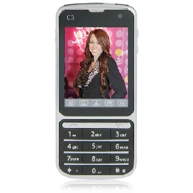 Dual SIM Card Dual Standby Multimedia C3 Touch ScreenCellphone with Analog TV