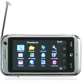 Touch Screen Quad Band Dual Card TV Cell Phone Support JAVA + WIFI