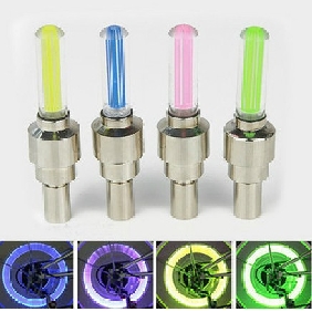 Color Glo-sticks Type Bicycle SpokeLit LED Safety Light for Bike Wheels 4pcs Set