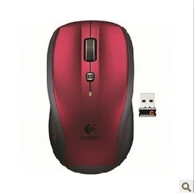 Dark Red Wireless USB Interface Mouse
