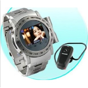 Silver 2.6 Inch TF Card With MP3 Player Watch Cell Phones
