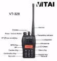 Free shipping+5W VOX Two-way Radio VT-328+flashlight+1 year quality warranty